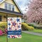 4th of July Garden Flags 12X18 IN Double Sided Welcome Patriotic Star Flag for Memorial Independence Farmhouse Yard Outside Decoration